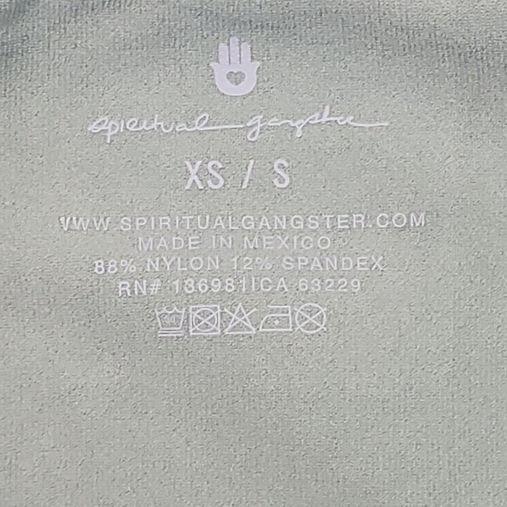 Spiritual Gangster Good Karma Seamless Maternity Unitard Women's XS/S Sage Green - Picture 3 of 14